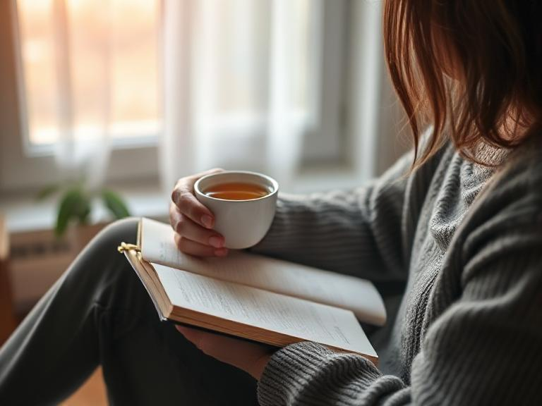 Lmft Website Template A Thoughtful Person Journaling With A Cup Of Tea A Se