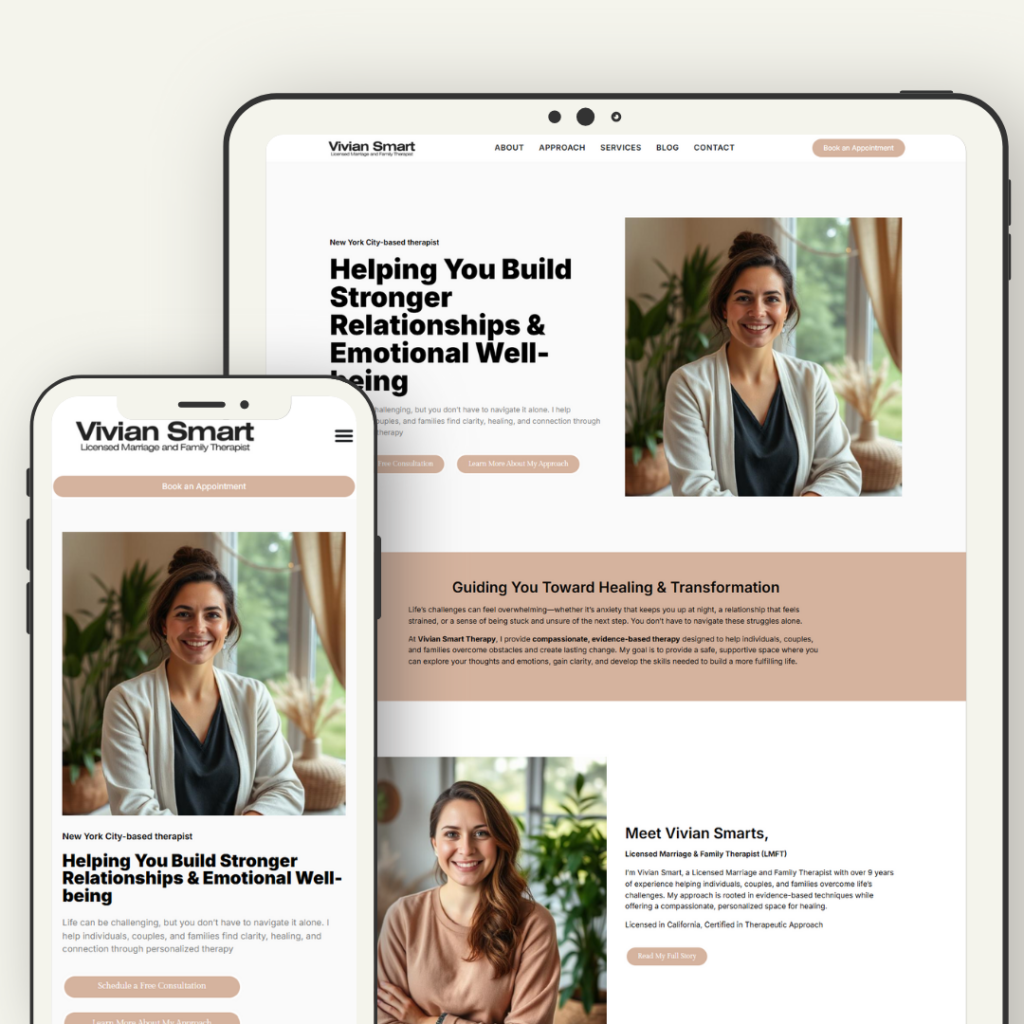 Modern Neutral Website Launch Phone Tablet Mockup Instagram Post