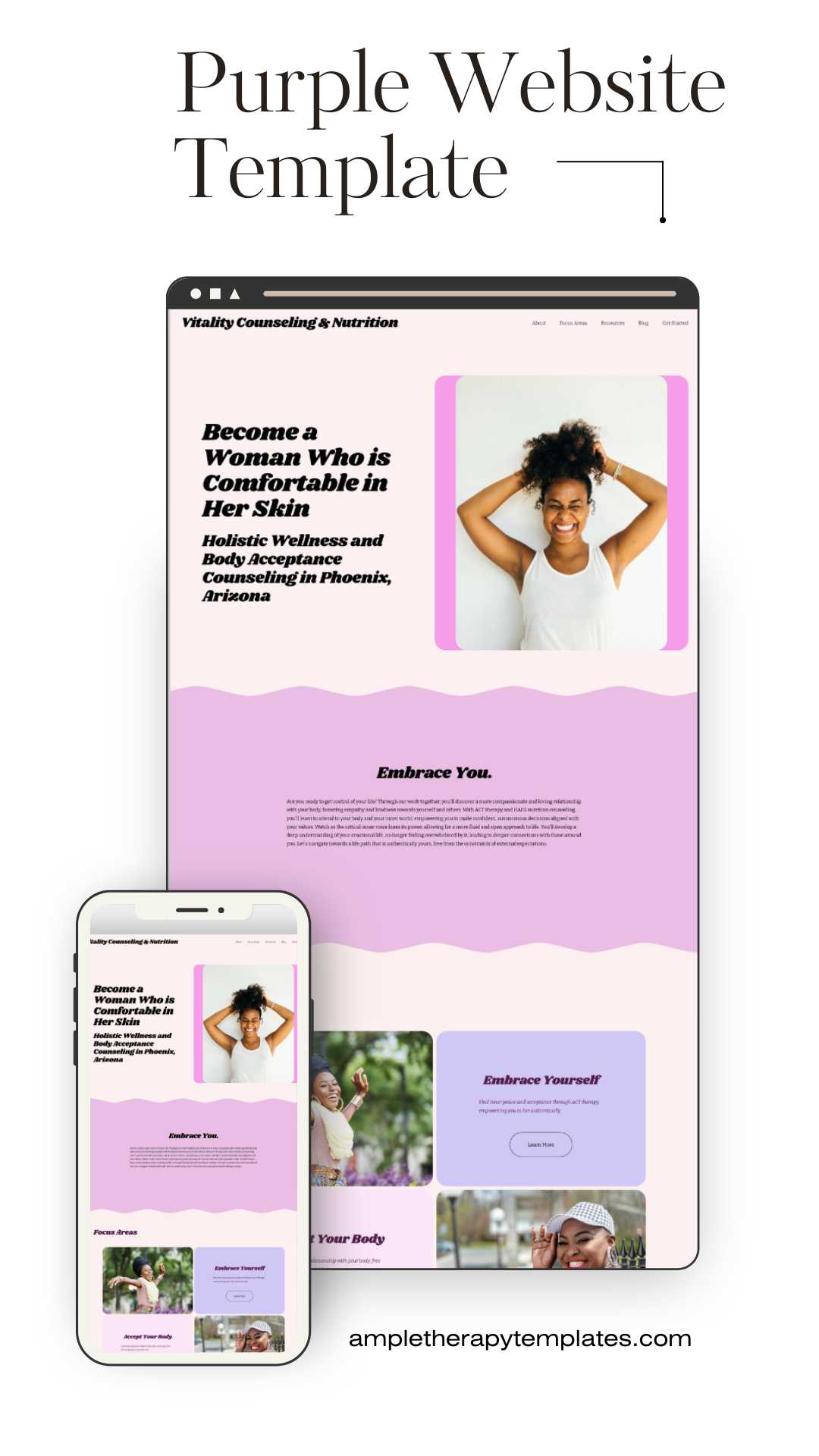 Purple Luxury Website Template