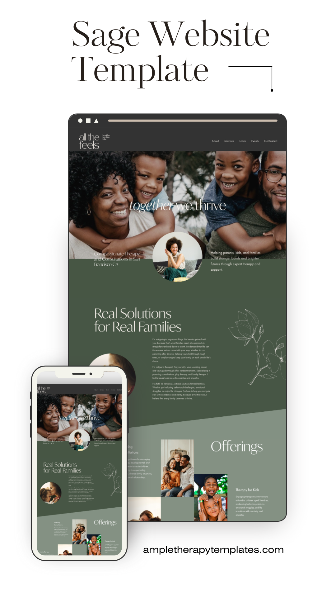 Sage Luxury Website Template